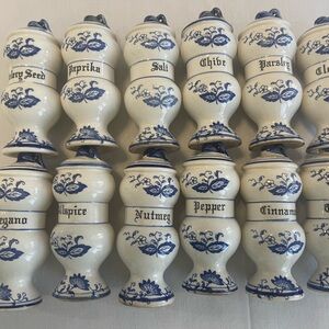 Arnart Blue Onion Spice Jars